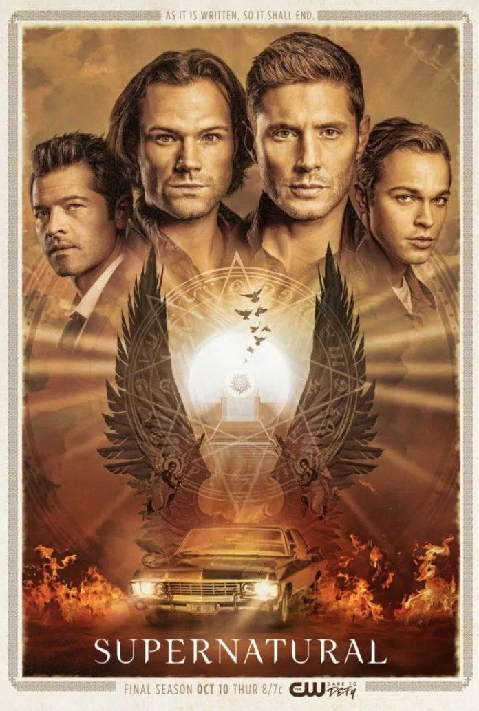 Poster thần bí của series phim hay nổi tiếng Supernatural. (Ảnh: Internet)