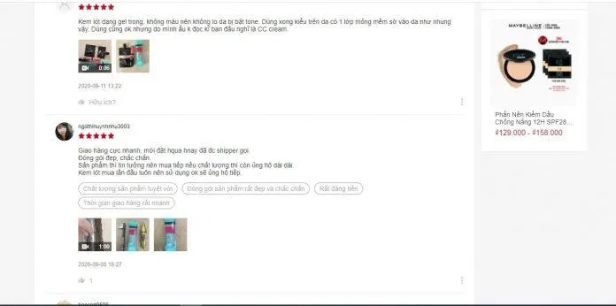 Đánh giá của khách hàng đã sử dụng trên Shopee. (nguồn: BlogAnChoi) Đánh giá của khách hàng đã sử dụng trên Shopee. (nguồn: BlogAnChoi)