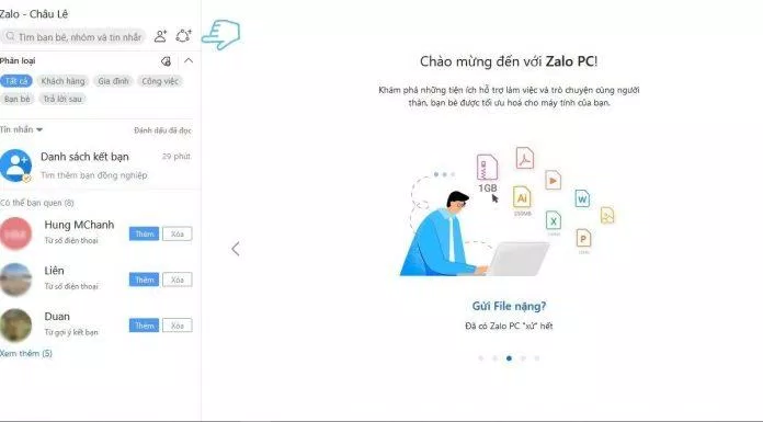 Biểu tượng tạo nhóm chat trên Zalo Web (Ảnh: BlogAnChoi)