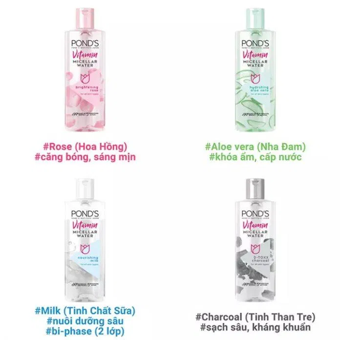 Review nước tẩy trang Vitamin Ponds Micellar Water: sạch sâu, dưỡng ẩm làn da chiết xuất hoa hồng hữu cơ pháp chiết xuất lô hội công dụng dưỡng ẩm hoa hồng làm sạch da làn da màu đen màu trắng Micellar Water Niacinamide Vitamin B3 nước tẩy trang nước tẩy trang bình dân nước tẩy trang Vitamin Pond s Panthenol Vitamin B5 Ponds protein sữa Retinyl Propionate review nước tẩy trang review sản phẩm sản phẩm Sodium Ascorbyl Phosphate SAP tẩy trang than hoạt tính thiết kế thương hiệu Tocopheryl Acetate (vitamin E) vitamin vitamin A Vitamin B3 vitamin B5 vitamin C vitamin E