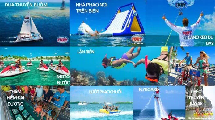 Thể thao trên biển của Thanh Long Bay (Ảnh: Internet)