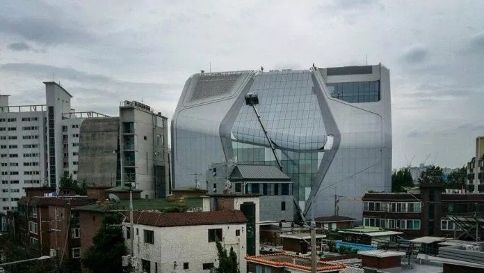 Tòa nhà mới của YG Entertaiment khá nổi bật (ảnh: internet)