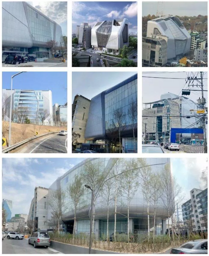 Toàn cảnh tòa nhà mới của YG Entertaiment (ảnh: internet)