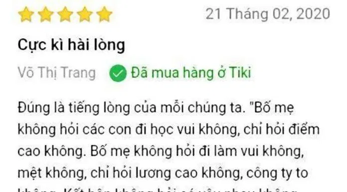 Đánh giá bạn đọc (Ảnh: BlogAnChoi)