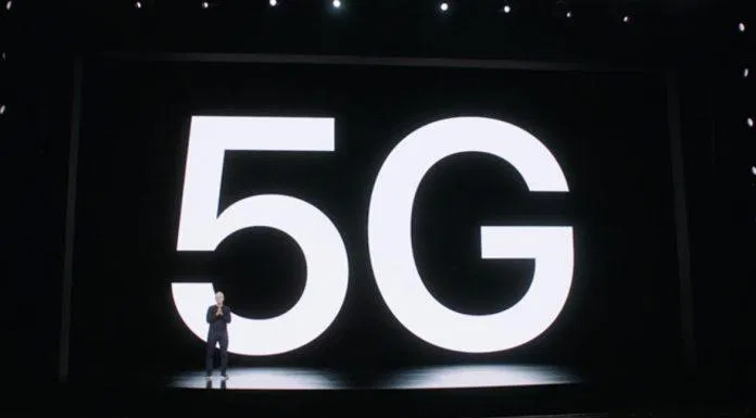 Lần đầu tiên Apple công bố 5G trên thiết bị iPhone. (Nguồn: Internet)