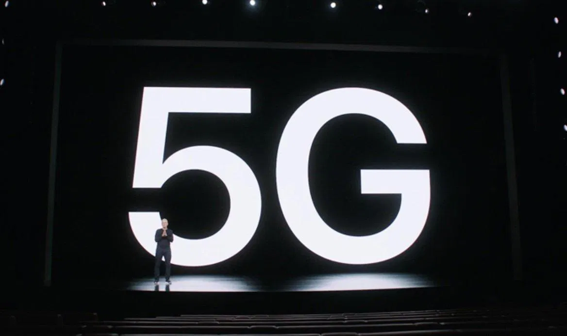 Lần đầu tiên Apple công bố 5G trên thiết bị iPhone. (Nguồn: Internet)