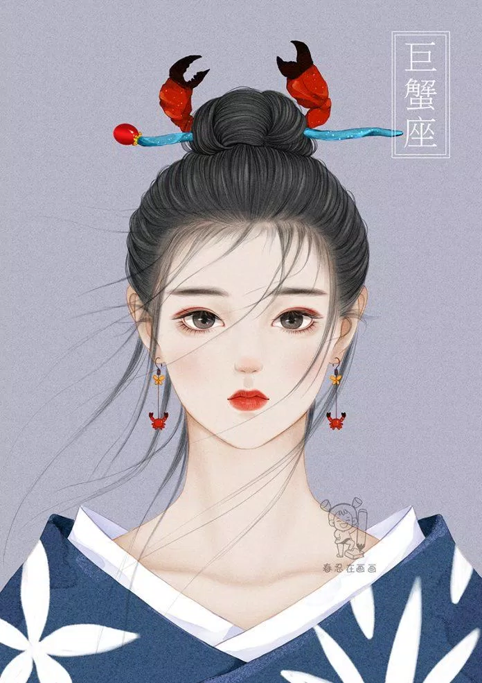Thiếu nữ cổ đại cung Cự Giải (Ảnh: Weibo)