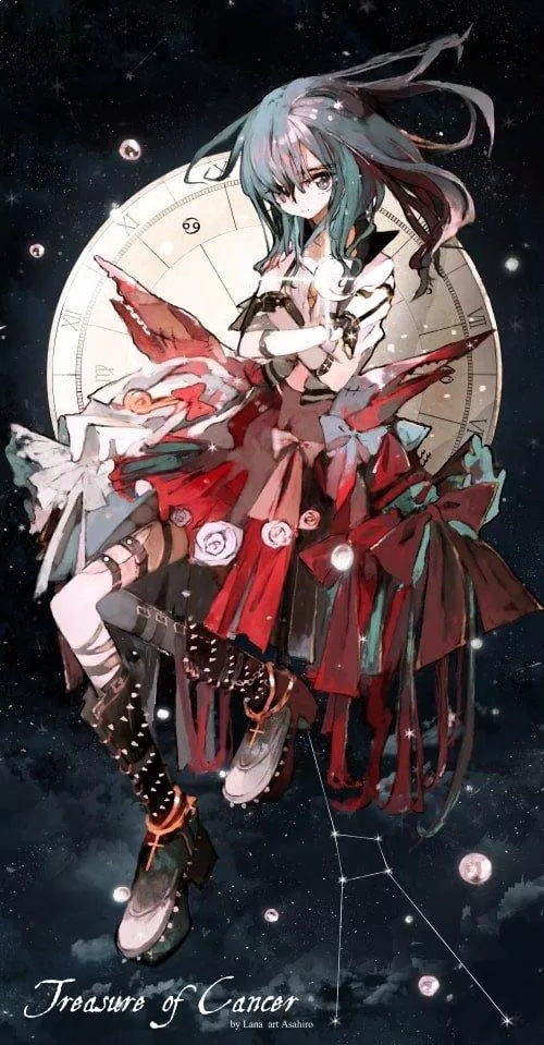 Hình vẽ cung cự giải nữ anime: Chào mừng đến với thế giới hoạt hình của cung hoàng đạo Cự Giải nữ! Hãy nhìn ngắm những hình vẽ tuyệt đẹp về cô nàng này với phong cách anime đặc trưng, chắc chắn sẽ làm bạn mê mẩn.