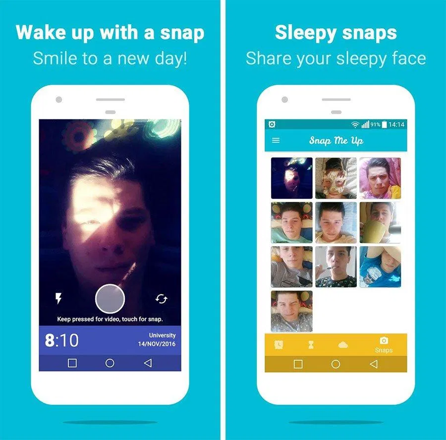 Những bức ảnh lúc ngái ngủ của bạn sẽ được lưu lại để sau này cười bể bụng. (Ảnh: Internet)