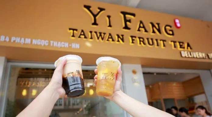 Thương hiệu trà sữa Đài Loan Yifang.