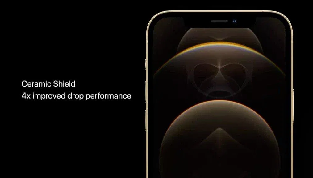 Lớp Ceramic Shield giúp iPhone 12 Pro Max thêm bền bỉ và cứng cáp hơn. (Nguồn: Internet)