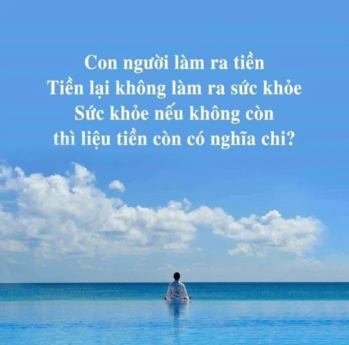 Tiền có thể mua được nhiều thứ, nhưng không mua lại được sức khỏe đã mất đi. (Ảnh: Internet)