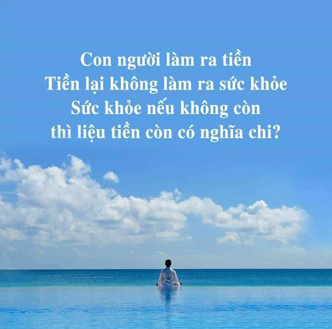 Tiền có thể mua được nhiều thứ, nhưng không mua lại được sức khỏe đã mất đi. (Ảnh: Internet)