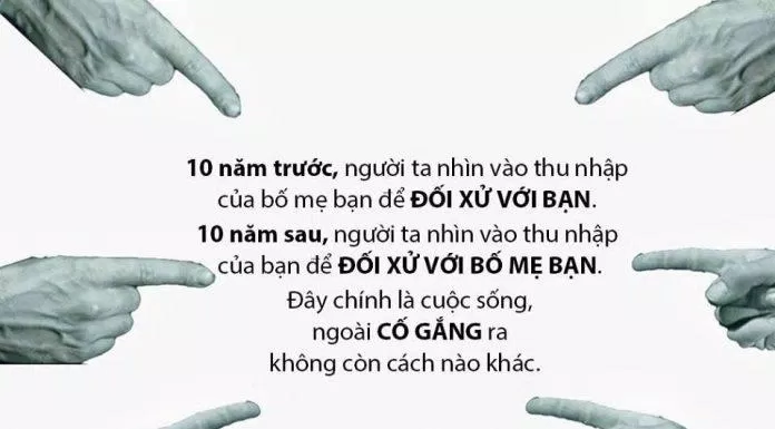 Nỗ lực không chỉ vì bản thân, mà còn vì bố mẹ và gia đình bạn. (Ảnh: Internet)