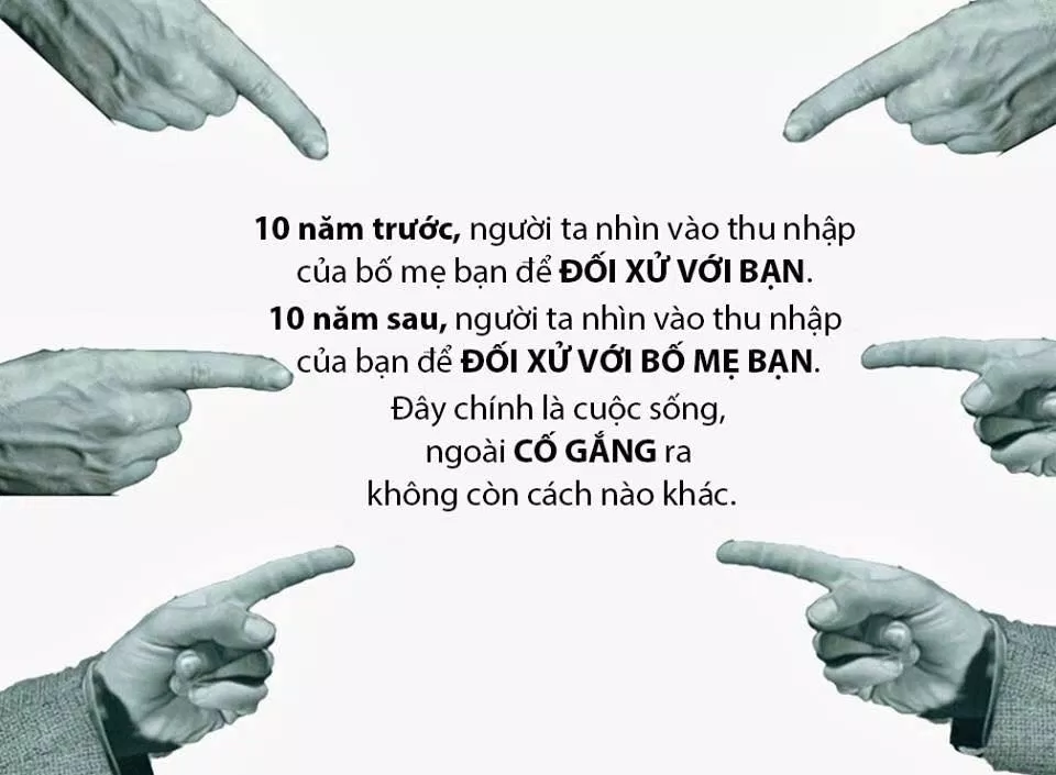 Nỗ lực không chỉ vì bản thân, mà còn vì bố mẹ và gia đình bạn. (Ảnh: Internet)