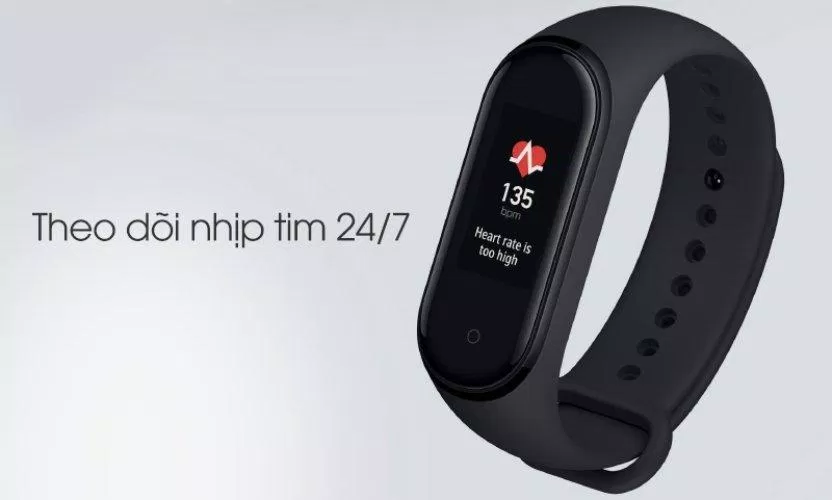 Đo nhịp tim qua Mi Band 4