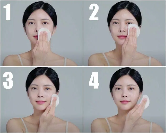 Chuyển động tròn nhẹ nhàng giúp làn da được làm sạch hoàn hảo. (Nguồn: Internet)
