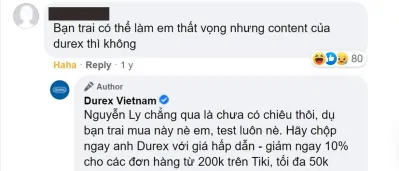 Một sự khẳng định đến từ khách hàng của Durex content. (Ảnh: Internet)