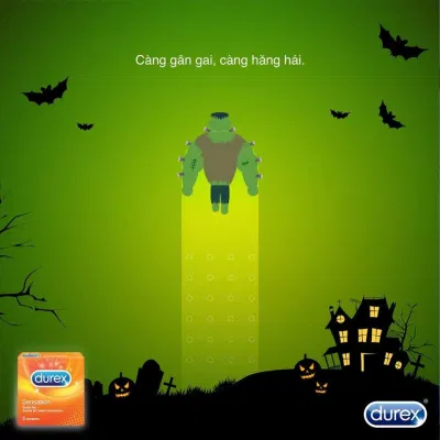 Durex content cho mùa Halloween sắp tới. (Ảnh: Internet)