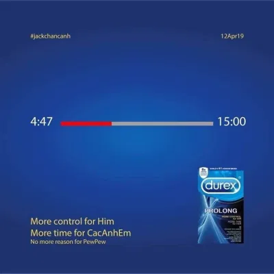 Khi PewPew tán gái: "Anh chỉ cần 1 lý do", thì Durex ngay lập tức bảo vệ bạn gái của bạn. (Ảnh: Internet)