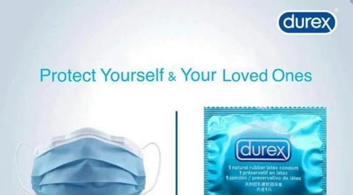 Durex khuyến cáo người dân bảo vệ bản thân trong đại dịch Covid-19. (Ảnh: Internet)