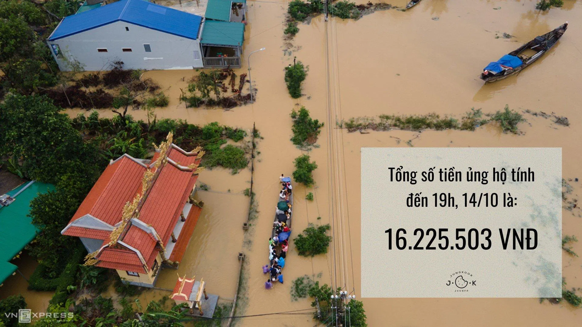 Fanpage Jungkook Vietnamese Fanpage của Jungkook kêu gọi quyên góp hơn 16 triệu đồng sau hơn 10 tiếng (Ảnh: Facebook)