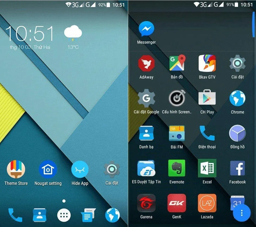 Giao diện của Android 8. (Ảnh: internet)