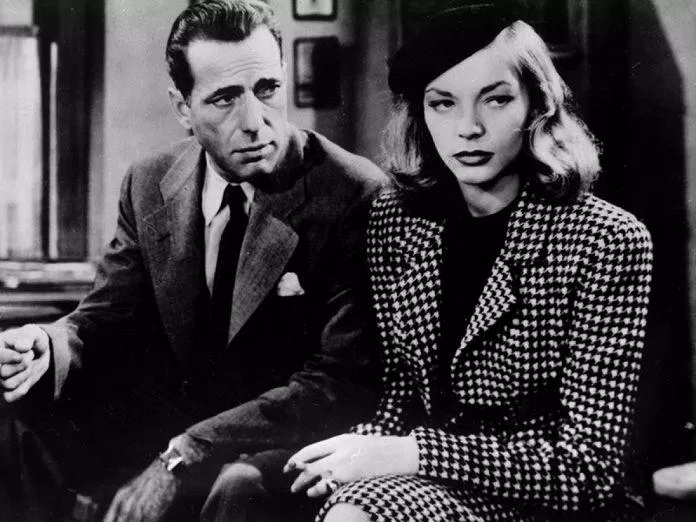 Thám tử Philip Marlowe (Humphrey Bogart) và Vivian Sternwood (Lauren Bacall) (ảnh: Internet)