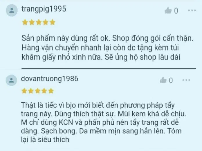 Một vài đánh giá khác trên Shoppe (ảnh: BlogAnChoi)