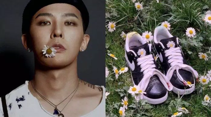 Đôi giày hoa cúc của G-Dragon chỉ mất 0.06 để...cháy hàng. (Ảnh: Internet)