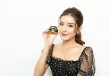 Á hậu Huyền My vô cùng hài lòng về hiệu quả của kem trị nám Dongsung. (Ảnh: Internet)