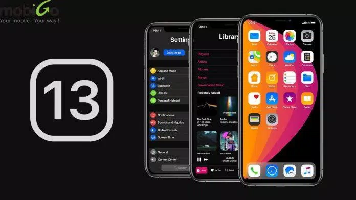 Giao điện của iOS 13