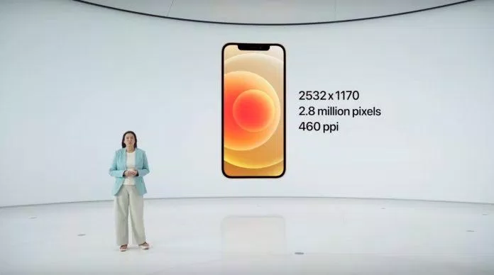 Mật độ điểm ảnh đạt 460 ppi, độ sáng tối đa lên đến 1200 nits trên Iphone 12. (Nguồn: Internet)