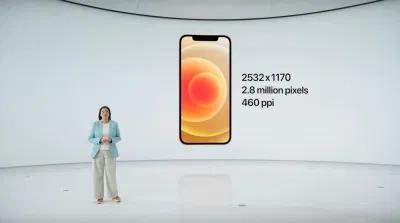 Mật độ điểm ảnh đạt 460 ppi, độ sáng tối đa lên đến 1200 nits trên Iphone 12. (Nguồn: Internet)