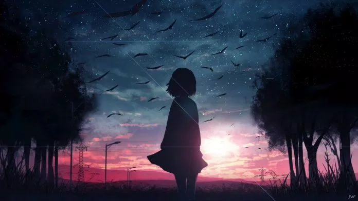 Cô gái nhỏ và bầu trời đầy mây đen (Nguồn: Internet)