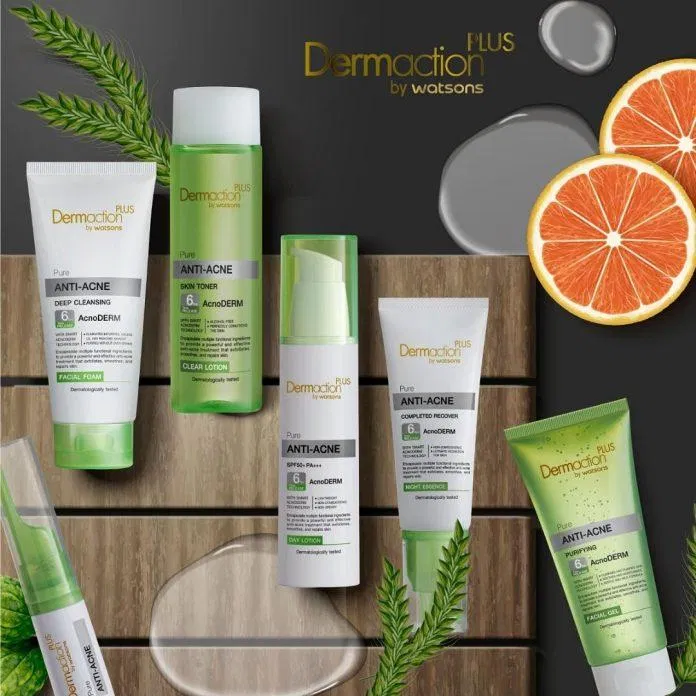 Toner cho da nhờn mụn Dermaction Plus By Watsons Pure Anti-Acne Skin AcnoDerm Clear Lotion luôn nằm trong top những sản phẩm trị mụn được yêu thích (Nguồn: Internet).