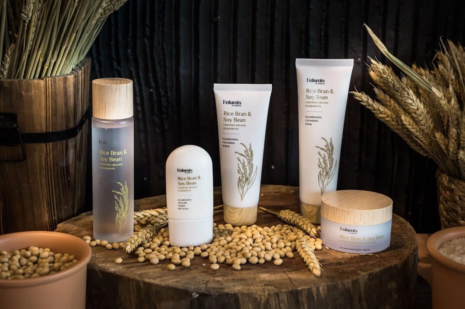 Kem Dưỡng Ẩm Naturals By Watsons Rice Bran & Soy Bean Illuminating Daily Cream chiết xuất tự nhiên nên vô cùng lành tính cho da (Nguồn: Internet).