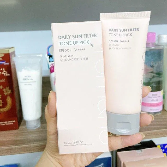 Kem chống nắng Romand Daily Sun Filter Tone Up Pick (ảnh: internet)