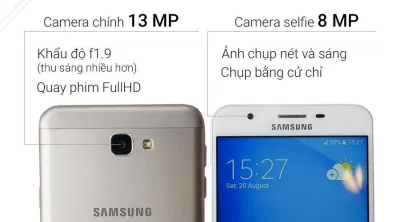 Hệ thống camera của Galaxy J7 Prime