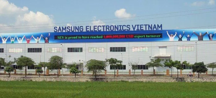 Samsung đầu tư xây dựng công ty Samsung Electronics Việt Nam Thái Nguyên. (Nguồn: Internet)