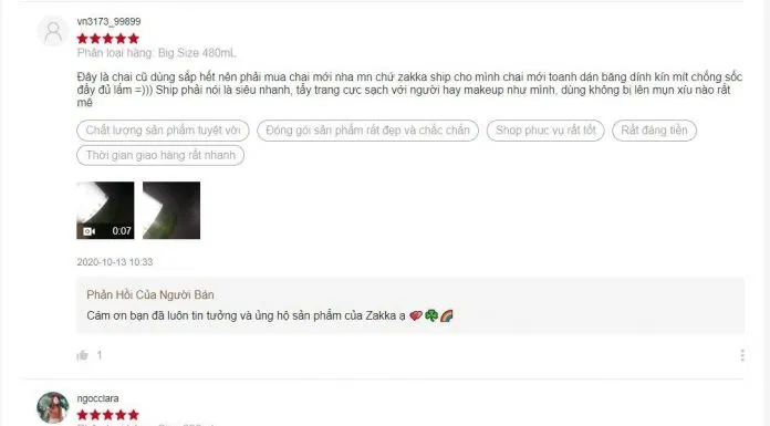 Đánh giá của khách hàng trên Shopee (nguồn: BlogAnChoi). Đánh giá của khách hàng trên Shopee (nguồn: BlogAnChoi).