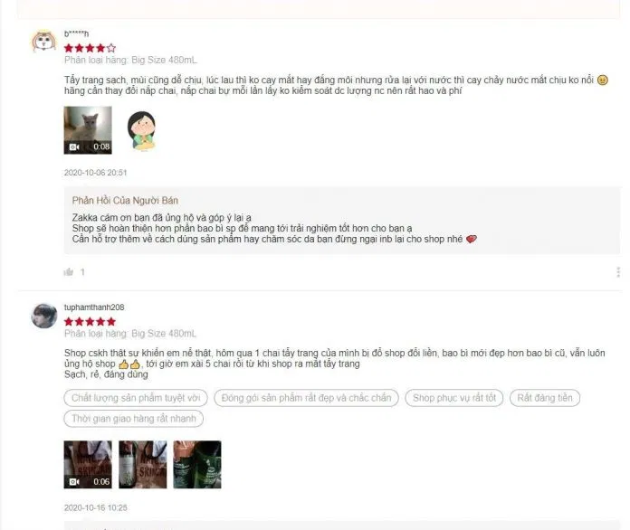 Đánh giá của khách hàng trên Shopee (nguồn: BlogAnChoi). Đánh giá của khách hàng trên Shopee (nguồn: BlogAnChoi).