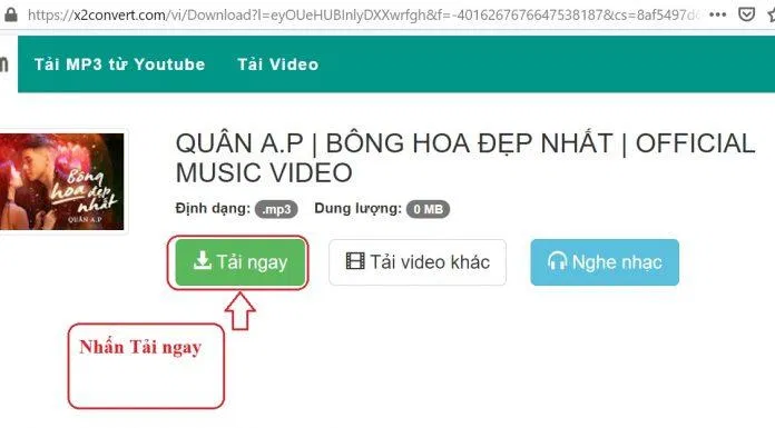 Chọn Tải ngay