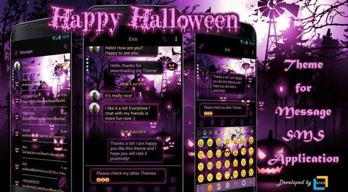 Theme Halloween cực chất của Messenger (Nguồn: Internet)