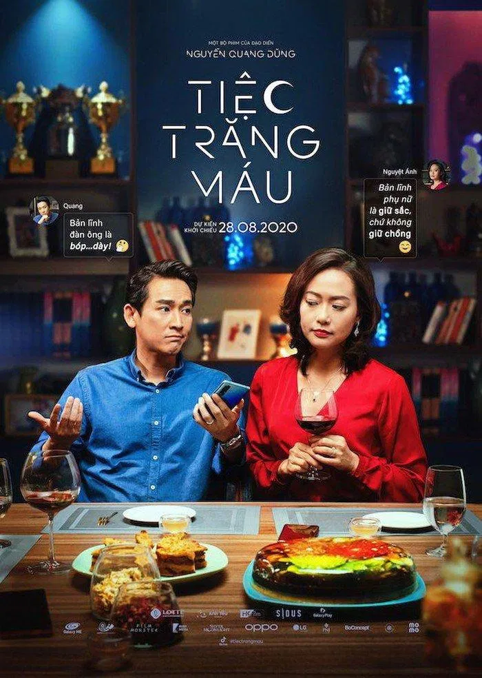 Sự tung hứng ăn ý của các diễn viên là điểm nhấn của bộ phim (Ảnh phim Tiệc Trăng Máu - nguồn: Internet)