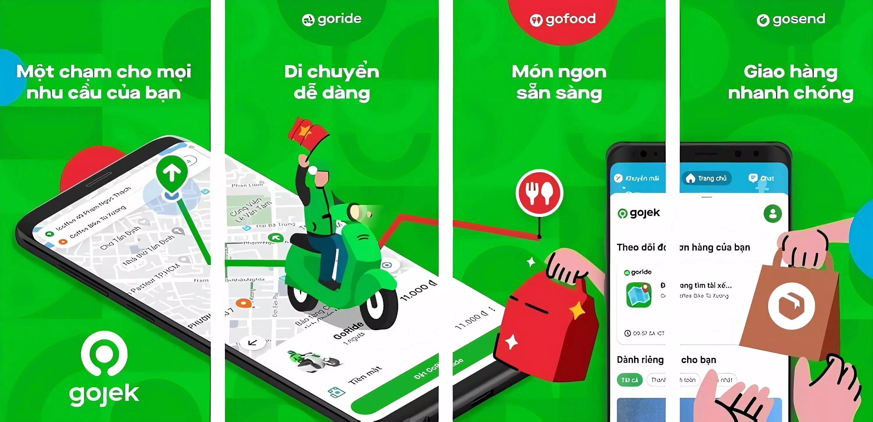 GoFood là một phần trong ứng dụng đa dịch vụ của Gojek. (Ảnh: Internet)