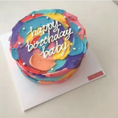 Bánh kem màu pastel cực lãng mạn tặng người thương (Ảnh: internet)