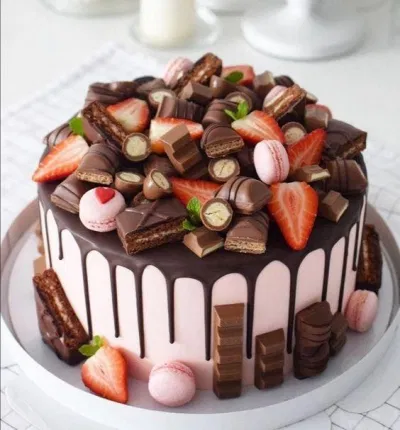 Bánh sinh nhật full topping chocolate (Ảnh: internet) Bánh sinh nhật full topping chocolate (Ảnh: internet)