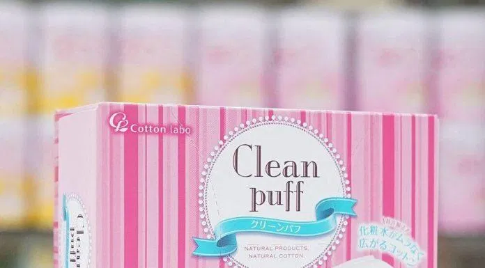 Bông tẩy trang Clean Puff. (Ảnh: Internet)