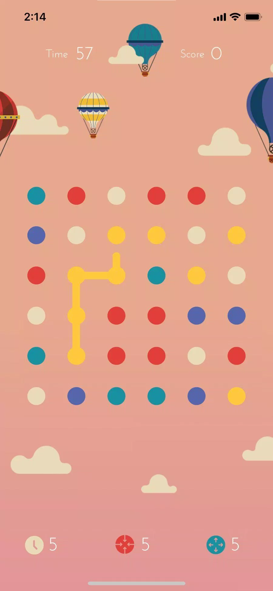 Một màn chơi trong game Dots: A Game About Connecting